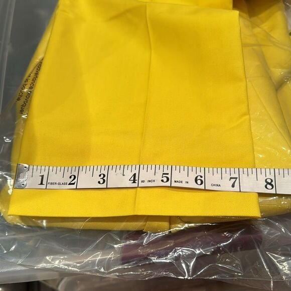 Men’s Mogu Yellow 2 Piece One Button Single Breasted Suit Size 34 Jacket NWT - Picture 11 of 11